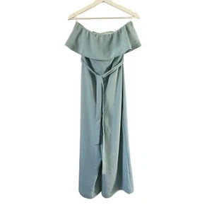 Aritzia Babaton Flutter Blue Strapless Jumpsuit size 10 - Picture 1 of 13