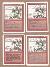 MTG - 4X Roc of Kher Ridges X4 - Revised 3rd Edition - Rare EX/NM+ - Playset