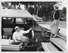 Photographie de camp de pêche en Floride années 1960 bar Johnson tige n bobine club vacances 8x10