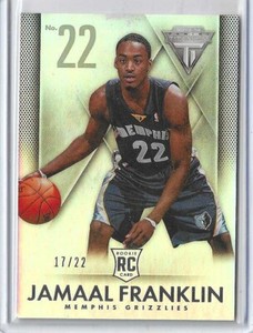 2013-14 Panini Titanium Jamaal Franklin Holo Jersey Rookie #137 Grizzlies RC /22