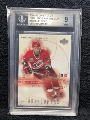 2001-02 Upper Deck Challenge for the cup #100 Erik Cole Graded 9 - Image 1 of 2