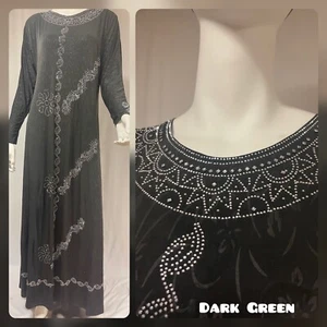 Dubai abaya muslim women dress islamic kaftan - Picture 1 of 3