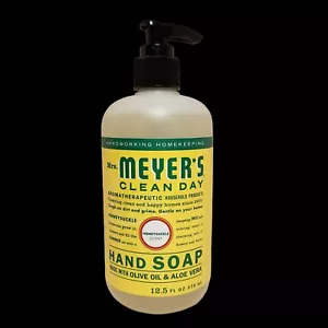 Mrs. Meyer's Clean Day Hand Soap Liquid Plant Based Honeysuckle Scent 12.5 fl oz - Picture 1 of 24