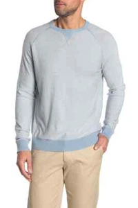 Suéter a Rayas WALLIN & BROS Para Hombres MEDIANO Transicional Color: Gris/Azul Rayas - Imagen 1 de 3