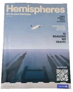 Last Printed United Airlines Hemispheres Inflight Magazine September 2024 Rare - Foto 1 di 6