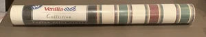 NOS Vintage Venilia Wallpaper “Fete Stripe” New 11 Yds X 20.5” 57 Sq Ft - Picture 1 of 6