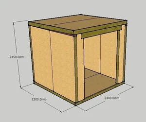 Self Build Insulated Panels (SIPs) Kit - use for Garden Rooms, Studios, Garages - Picture 1 of 5