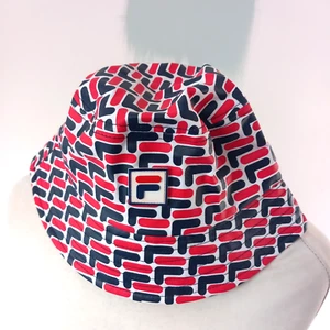 Fila Waxed  Bucket Hat FILA Unisex Red Blue White - Picture 1 of 10