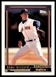 1992 Topps Gold Winners Dana Kiecker Boston Red Sox #163 - Picture 1 of 2