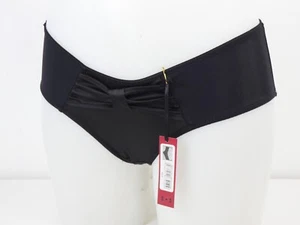 Brazilian Knickers Bikini Loving Moments Black Bow Detail Panties Lingerie M - Picture 1 of 7