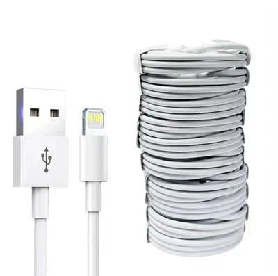 10 X Genuine iPhone 14 13 12 Charger Cable USB Charging Lead Wholesale Bulk 2M - Image 1 of 4