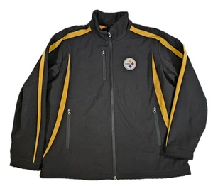 Pittsburgh Steelers NFL Mens 3 Layer Soft Shell Bonded Jacket with Fleece Lining - Picture 1 of 10