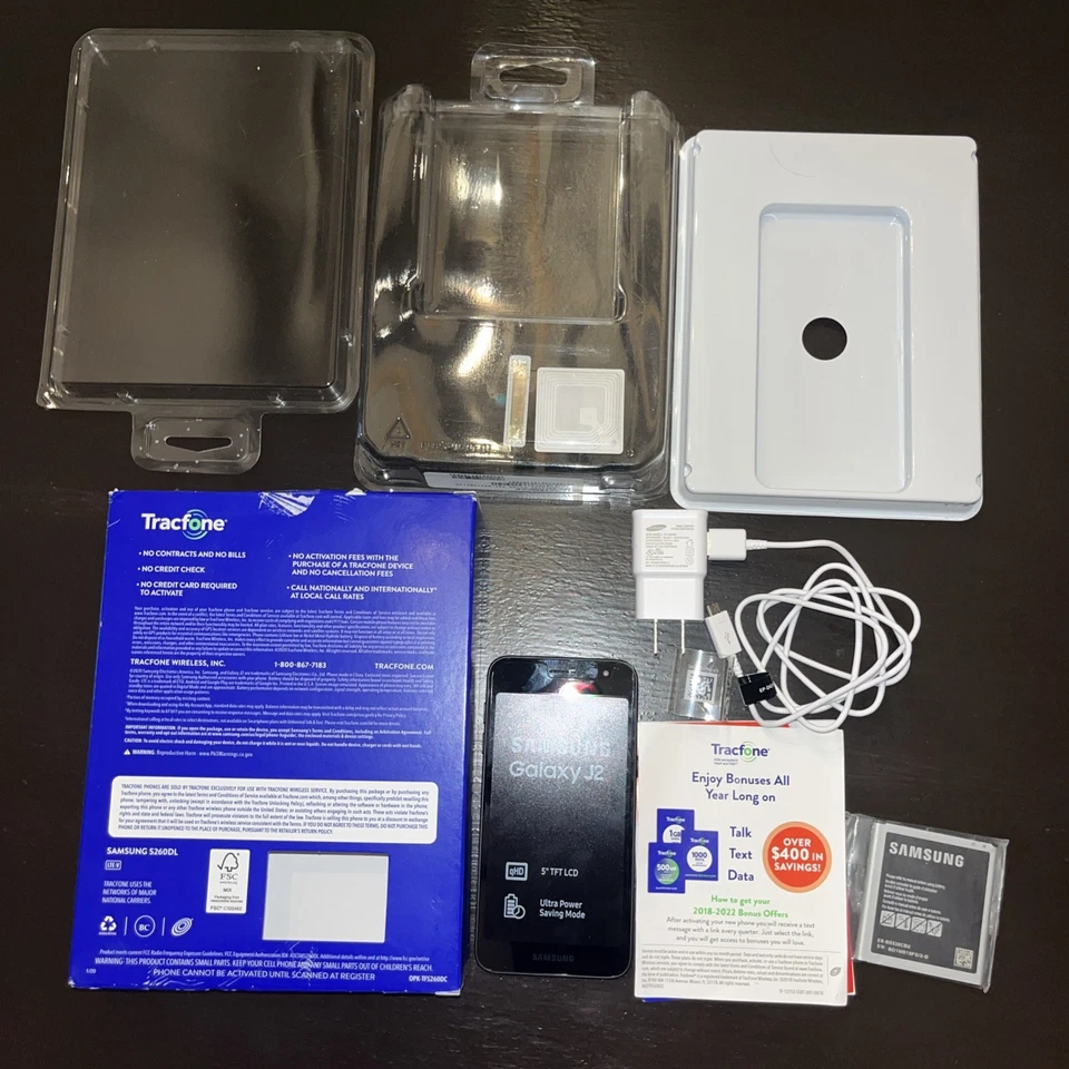 Tracfone Samsung Galaxy J2 Smartphone With Box **read Desc** - Image 1 of 4