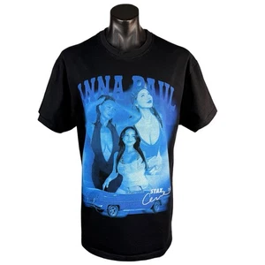 Anna Paul STAX T Shirt Men's L/G Oversized Box Tee Black/Blue OnlyFans TikTok - Bild 1 von 13