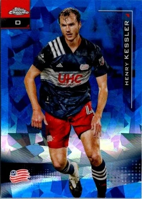 2021 Topps Chrome MLS Sapphire Edition Henry Kessler #132 New England Revolution - Image 1 of 2