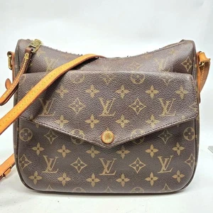 Borsa a tracolla Louis Vuitton Mabillon Monogram marrone usata - Foto 1 di 17