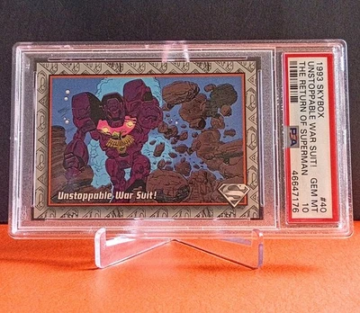 1993 DC The Return of Superman #40 Unstoppable War Suit ! PSA 10 GEM MINT Skybox - Image 1 of 3