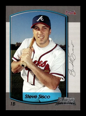 2000 Bowman Draft Picks & Prospects Steve Sisco RC #83 Atlanta Braves Baseball - Image 1 of 2