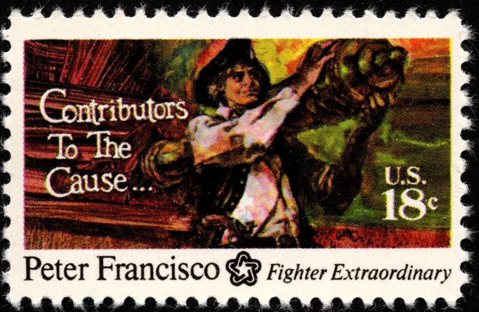 US Stamp Scott # 1562 Mint NH 18 Cents Peter Francisco Contributor to the Cause - Image 1 of 1