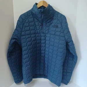 The North Face 1/4 Zip Blau Thermoball Eco Pullover Jacke Herren Small - Bild 1 von 12
