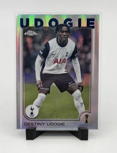 2024-25 Topps Chrome UEFA Destiny Udogie #71 Refractor Tottenham Hotspur - Picture 1 of 2