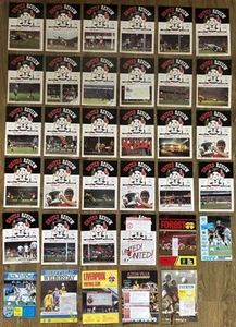 Programas de partidos y entradas Manchester United 1985/86 excelente estado - Imagen 1 de 13