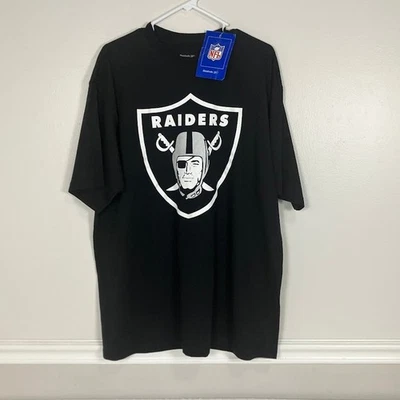 VTG Oakland Las Vegas Raiders NFL Short Sleeve Large Logo T-Shirt Size XL Black - Image 1 of 4