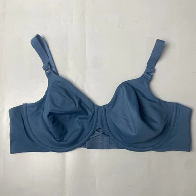 Camiseta sujetador Vanity Fair azul espalda suavizante sin forro con aros figura completa talla 42C Foto 1 de 4