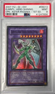 Yu-Gi-Oh! 1st Ed. PSA 9 MT 'Elemental Hero Shining Phoenix Enforcer' DP05-EN013 - Picture 1 of 4
