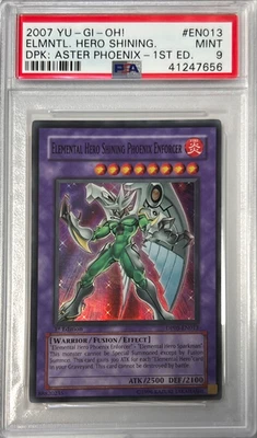 Yu-Gi-Oh! 1st Ed. PSA 9 MT 'Elemental Hero Shining Phoenix Enforcer' DP05-EN013 - Image 1 of 4