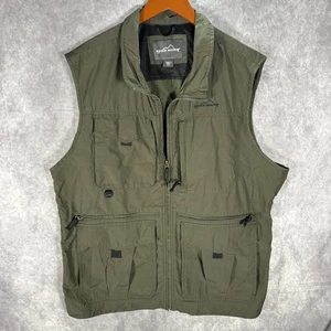 Eddie Bauer Weste Herren XXL Grün Travex Outdoor Wandern Angeln - Bild 1 von 5