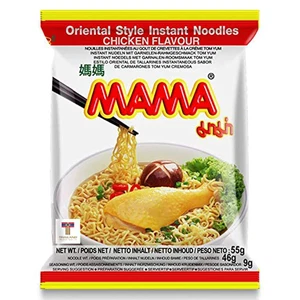Mama Ramen Oriental Style Instant Noodles Chicken Flavor, 1.94 oz, 5 pack - Picture 1 of 6