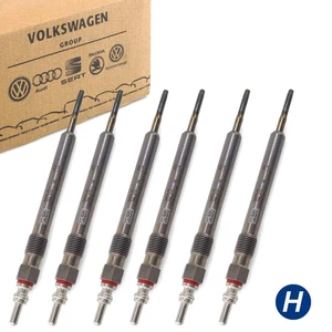 6x ORIGINAL VW Glühkerzen für AUDI A4-A8 PORSCHE VW Touareg Phaeton 2.7 3.0 TDI - Bild 1 von 2