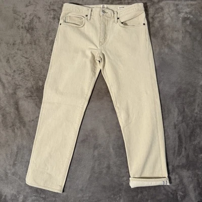 HIROSHI KATO Made in USA Selvedge Denim Pants 32 Tan Beige Natural Straight - Image 1 of 4
