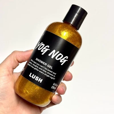 NEW SEALED Lush Yog Nog Shower Gel 8.4 fl oz 250 ml Exp JAN 2026 Caramel Glitter - Image 1 of 4