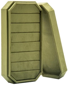 Velvet Ring Organizer Display Tray Jewelry Box Earring Holder Case for Weddin... - Picture 1 of 7