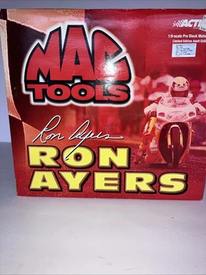 Action MAC TOOLS 1:9 Ron Ayers 2000 Pro Stock Bike Mac Tools NEW IN BOX - Image 1 of 4