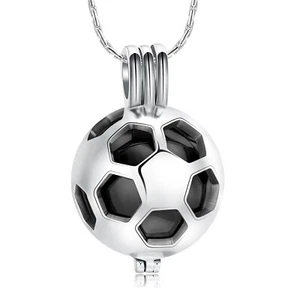 constantlife Football Cremation Jewelry for Ashes Memorial Urn Necklace Stain... - Picture 1 of 7