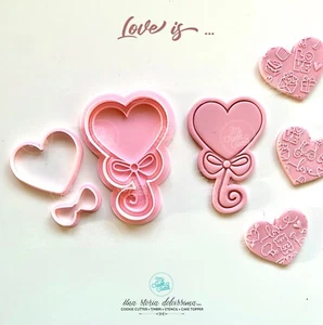 Valentinstag Ausstecher Ballon Herz Baallon 8,5x6cm - Bild 1 von 1