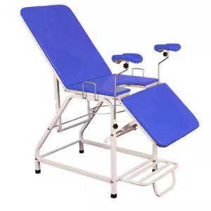 Portable Blue Medical Gynecological Examination Bed Outpatient Examination Chair - Picture 1 of 7