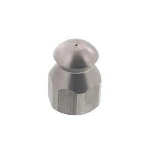Erie Tools Button Nose 1/4" Sewer Jetter Drain Cleaning Nozzle 3.0 Orifice - Picture 1 of 3