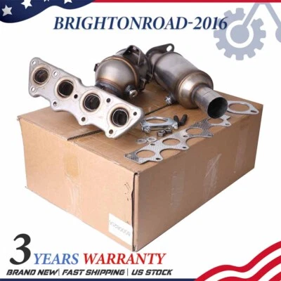 Front & Rear Catalytic Converter For 2012-2017 Kia Rio / Hyundai Accent 1.6L Foto 1 de 4