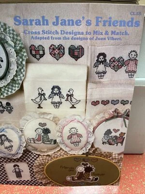 Sarah Jane's Friends Cross Stitch Pattern Booklet CL53 Banar Designs Joan Vibert - Image 1 of 2