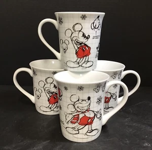 Disney Skizzenbuch Mickey Mouse Kaffee heiße Kokos Tassen Urlaub 12 Unzen Menge 4 NEU - Bild 1 von 4