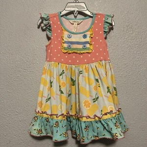 Matilda Jane Sweet Popsicle Tunic Top Size 4 Girls Lemons Summer - Imagen 1 de 11