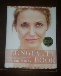 The Longevity Book by CAMERON DIAZ Signed Autographed Book - Picture 1 of 3