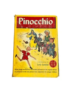 1946 Pinocchio illustrated Hardcover Book - Picture 1 of 11