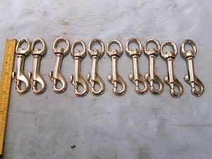 LOTE DE 10 GANCHOS DE PRESIÓN GIRATORIOS - BROCHE DE PRESIÓN CON CORREA PARA PERRO - CLIPS - BROCHE - Imagen 1 de 3
