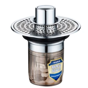 Bathroom Drain Stopper Anti Clogging Odor Free Easy Install PopUp Sink Filter - Picture 1 of 8