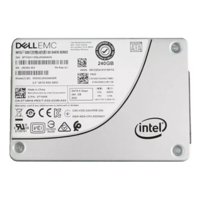 Intel DC S4610 240GB SSD DELL 2.5" SATA 6GB/s Solid State Drive SSDSC2KG240G8R - Image 1 of 2